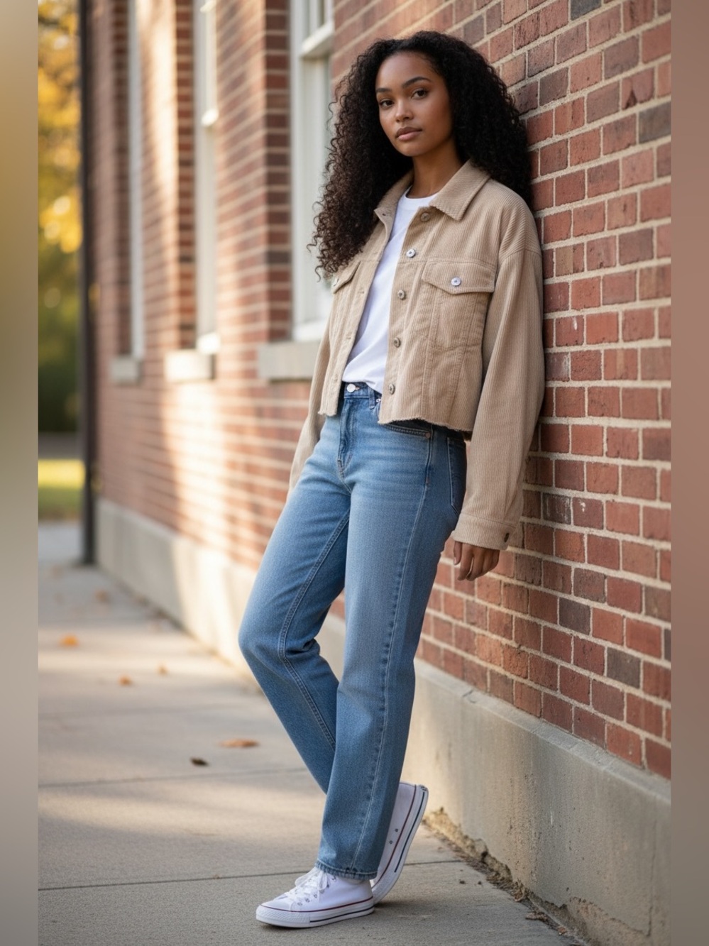 Forever 21 Cropped Corduroy Jackets in Beige, White and Black LOT of 3